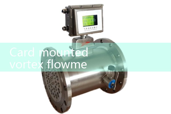 Card mounted vortex flowmeter